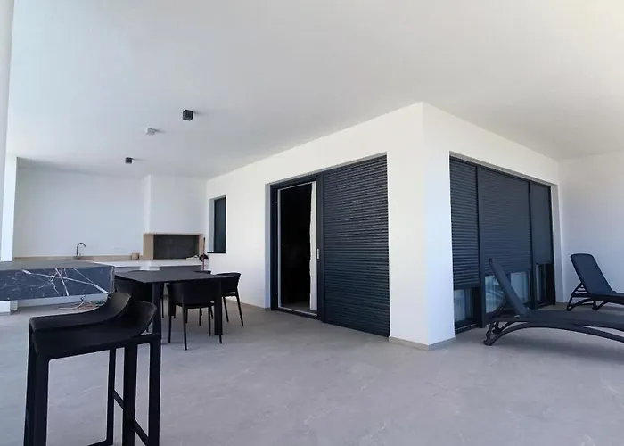 וילה Modern Ina With Heated Pool & Sea View In