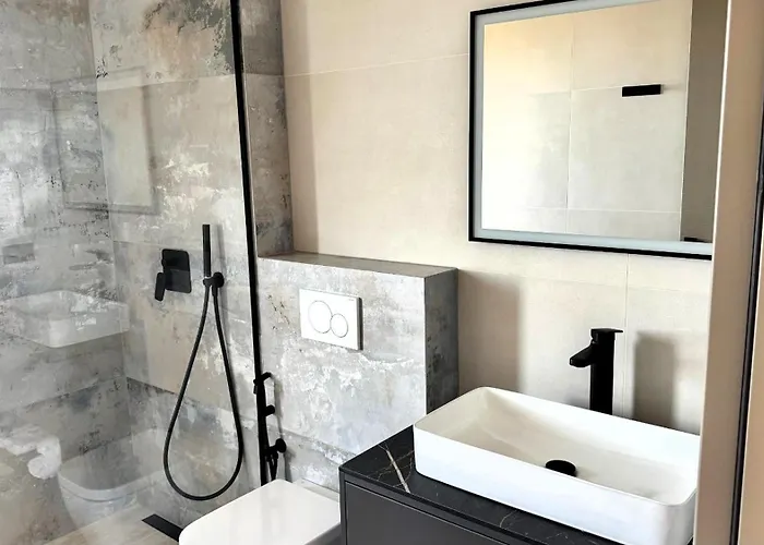 וילה Modern Ina With Heated Pool & Sea View In *