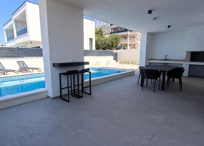 וילה Modern Ina With Heated Pool & Sea View In *